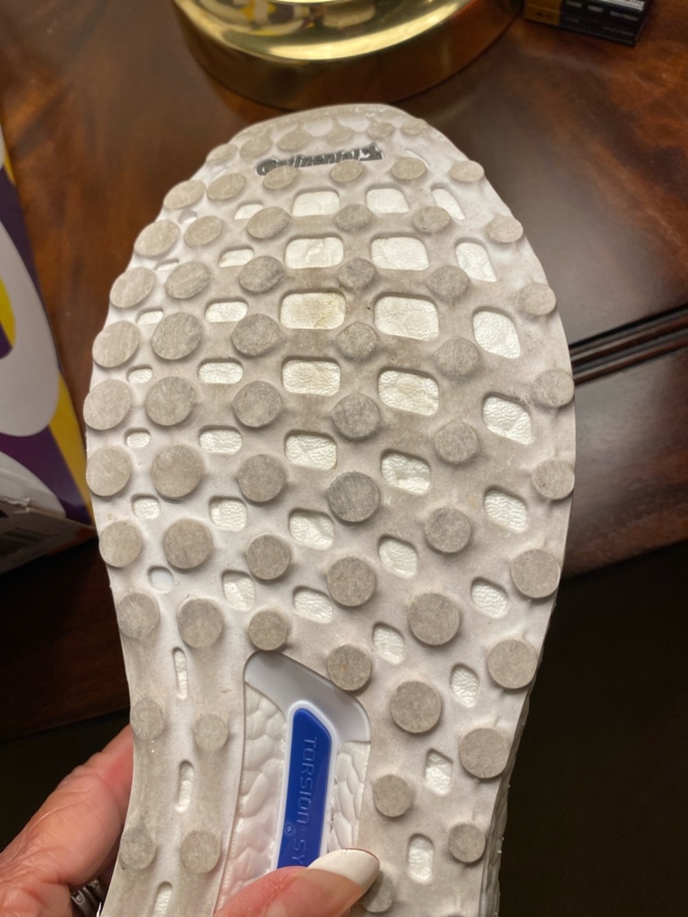 adidas White Slip-On Knit Ribbed Sneakers. Ultra Boost - Picture 11 of 11